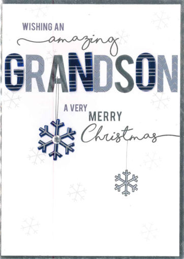 Picture of AMAZING GRANDSON CHRISTMAS CARD